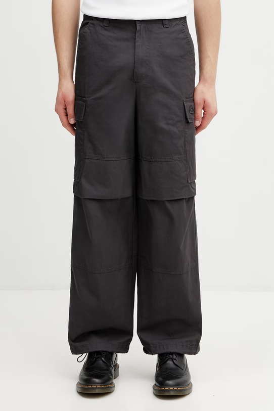 adidas Originals spodnie cargo bawełniane męskie KS6854 szary SS26