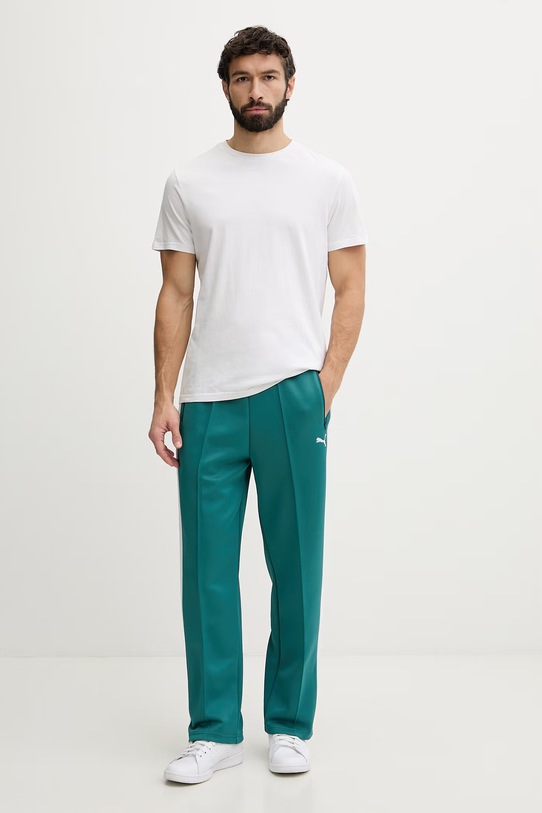 Puma spodnie dresowe męskie Always on 629589 turkusowy SS26