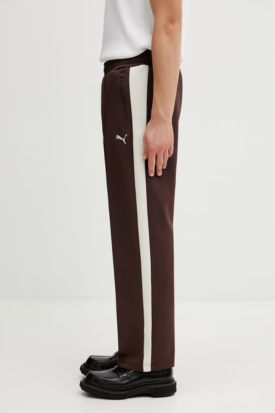 Puma Always on spodnie dresowe męskie 629589 brązowy SS26