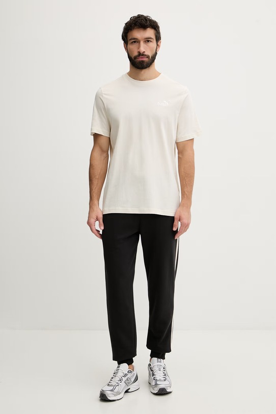 Puma spodnie dresowe męskie bawełniane Essential Elevated 692055 czarny SS26