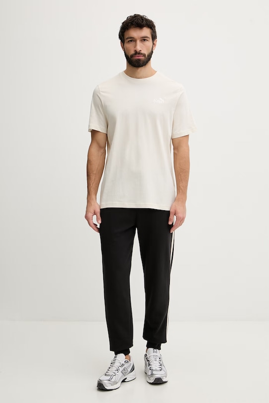 Puma spodnie dresowe męskie bawełniane Essential Elevated 692055 czarny SS26