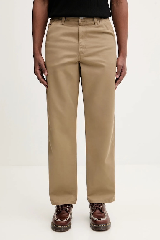 Carhartt WIP pantaloni Simple Pant dritto marrone I034907.8Y02