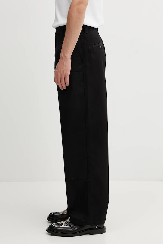 Carhartt WIP spodnie Brady Double Knee Chino Pant I036093.8902 czarny SS26