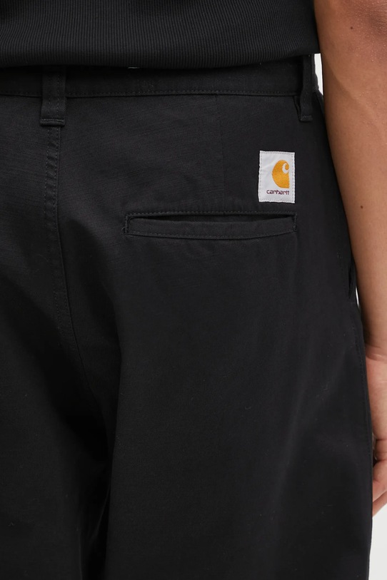 Carhartt WIP spodnie bawełniane Brady Pant czarny I036312.8902