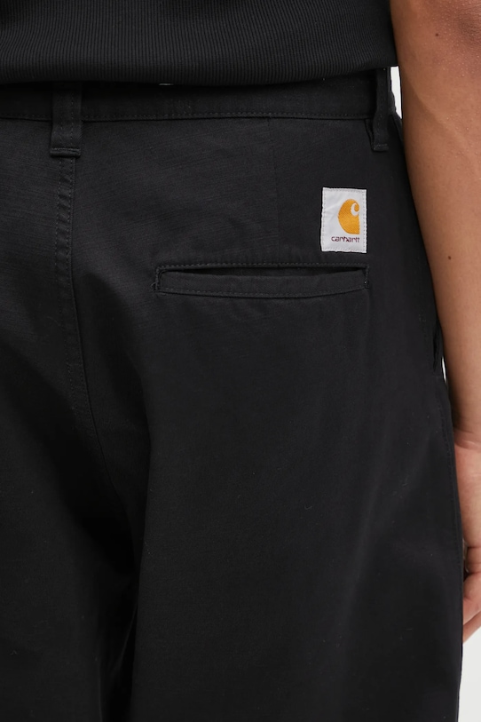 Carhartt WIP spodnie bawełniane Brady Pant czarny I036312.8902