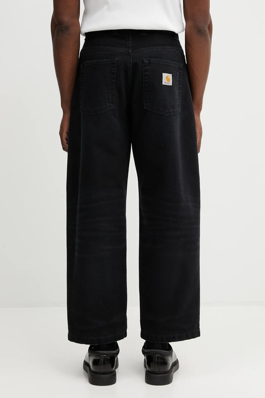Odzież Carhartt WIP spodnie bawełniane Brandon Pant I036311.89B7 czarny