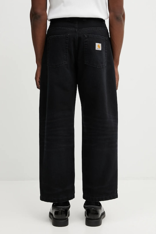 Odzież Carhartt WIP spodnie bawełniane Brandon Pant I036311.89B7 czarny