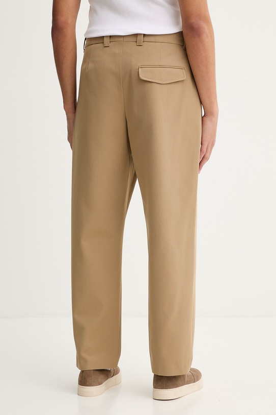 A.P.C. spodnie z dodatkiem wełny PANTALON RENATO COHKX.H08428 beżowy SS26