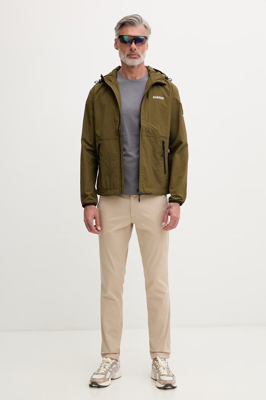 Helly Hansen spodnie męskie bawełniane z elastanem BRYGGEN 54538 beżowy SS26