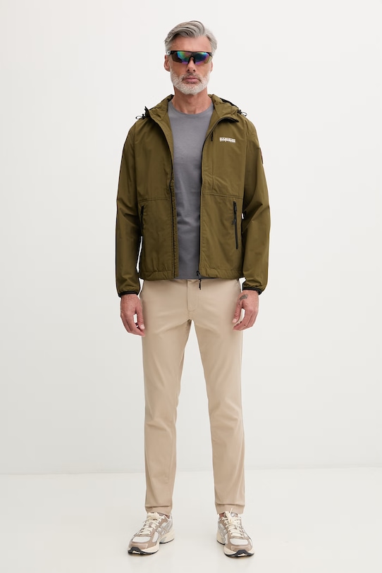 Helly Hansen spodnie męskie bawełniane z elastanem BRYGGEN 54538 beżowy SS26