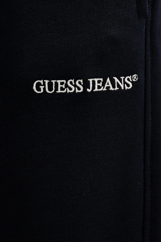 Guess Jeans spodnie dresowe bawełniane M6RB70.KCPR1 granatowy