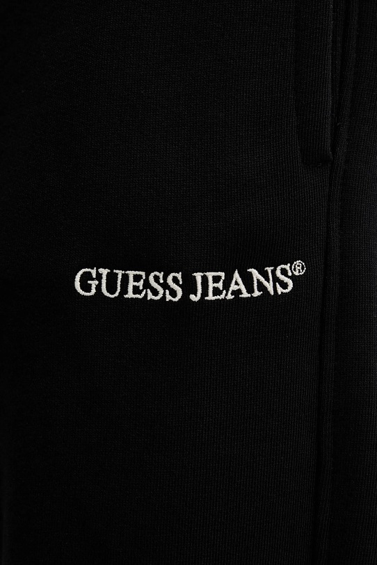 Guess Jeans spodnie dresowe bawełniane czarny M6RB70.KCPR1
