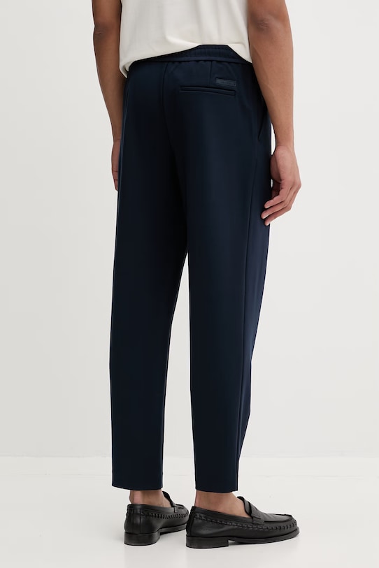 Odjeća Calvin Klein hlače za muškarce s viskozom LV04LF607G mornarsko plava