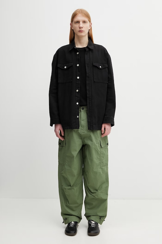 Alpha Industries Boyfriend kalhoty pánské bavlněné Ripstop Cargo Pant 258200 zelená
