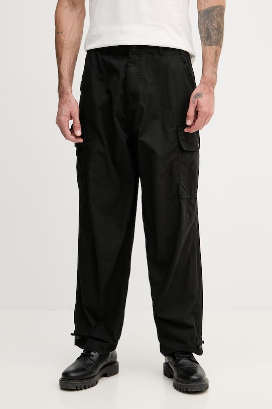Alpha Industries spodnie cargo męskie bawełniane Ripstop Cargo Pant czarny 258200