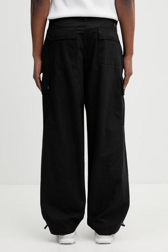Odzież Alpha Industries Ripstop Cargo Pant spodnie cargo bawełniane męskie 258200 czarny