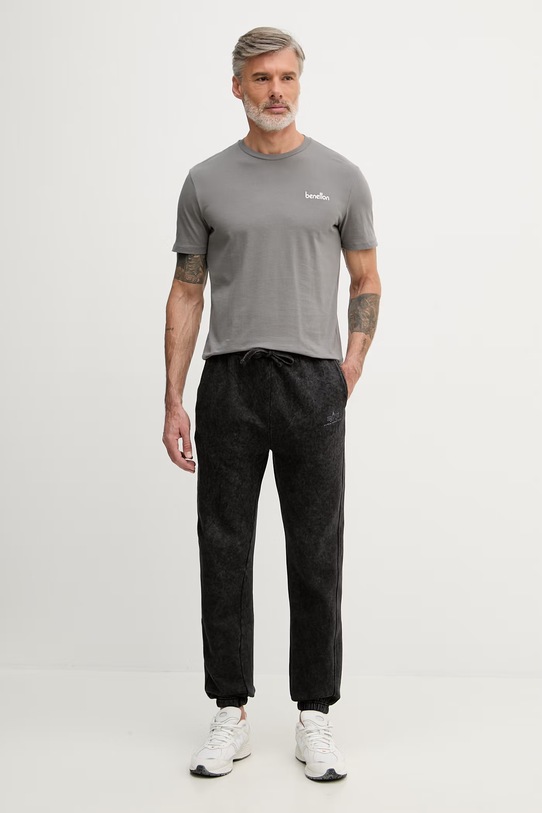 Alpha Industries spodnie dresowe męskie z bawełną Vintage Basic Jogger SL 258361 czarny SS26