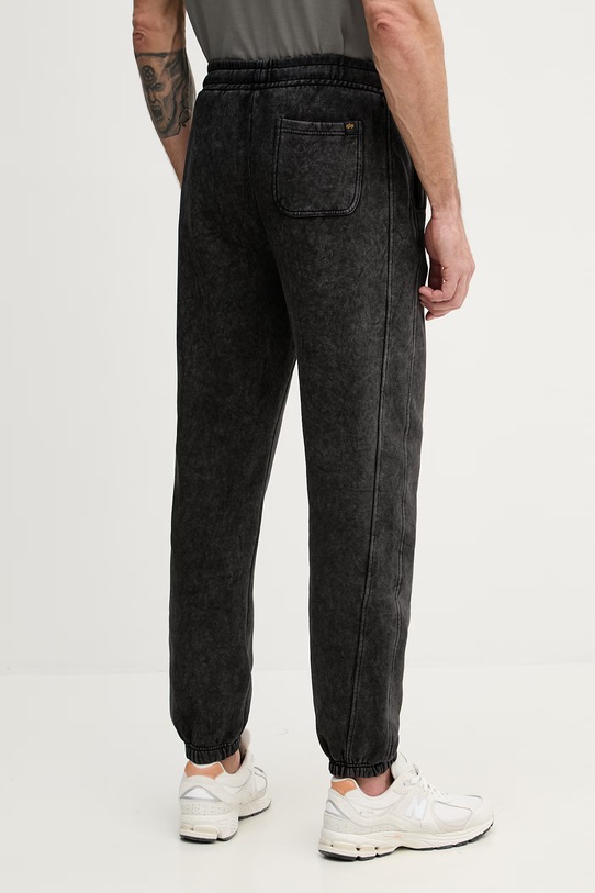 Odzież Alpha Industries spodnie dresowe męskie z bawełną Vintage Basic Jogger SL 258361 czarny