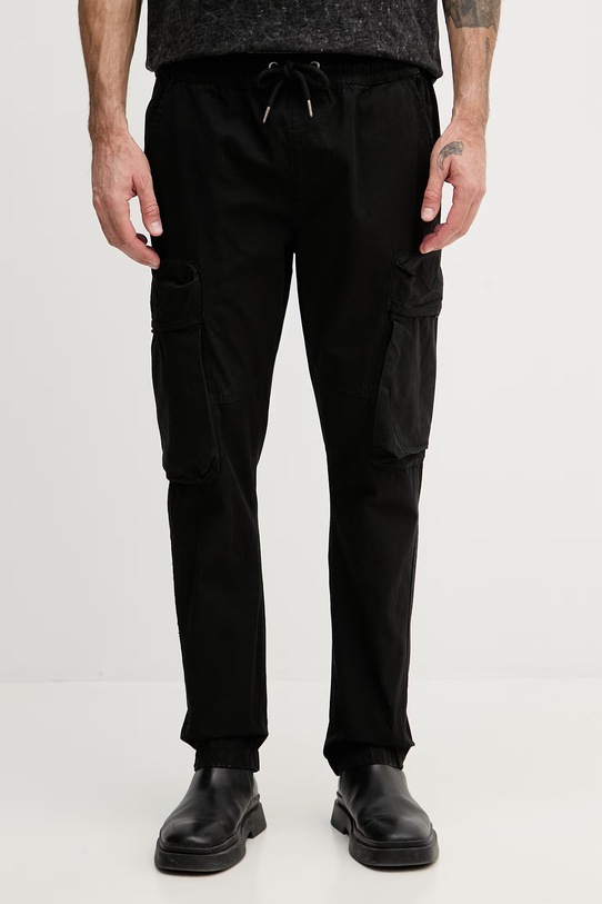 Alpha Industries spodnie męskie bawełniane Division Pant czarny 266203