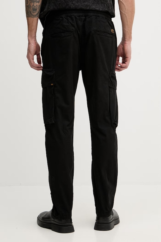 Odzież Alpha Industries spodnie męskie bawełniane Division Pant 266203 czarny