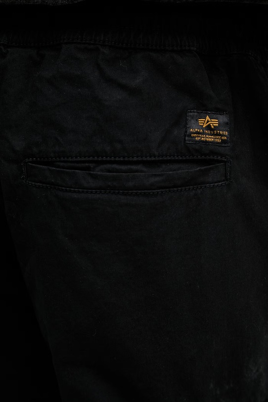 Alpha Industries spodnie męskie bawełniane Division Pant czarny 266203