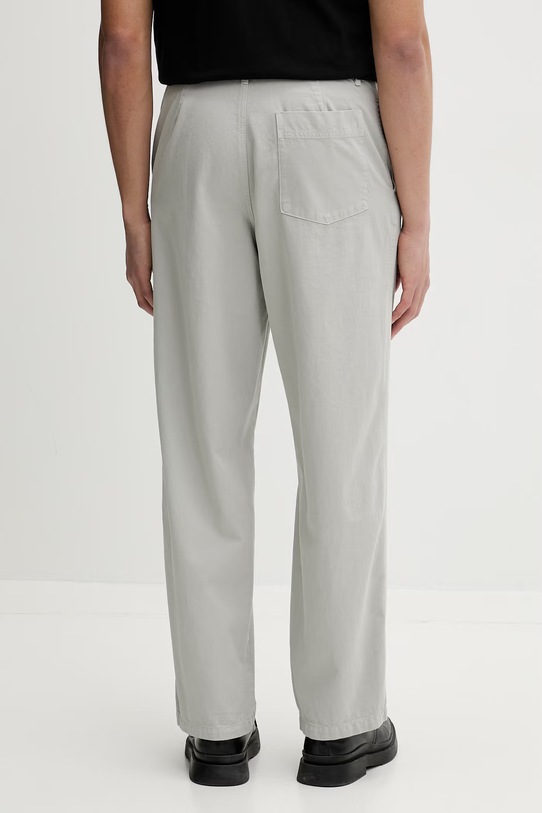 Oblečenie American Vintage nohavice pánske bavlnené MLYV10A sivá