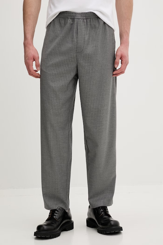 American Vintage spodnie męskie z wiskozą szary MYRO10A