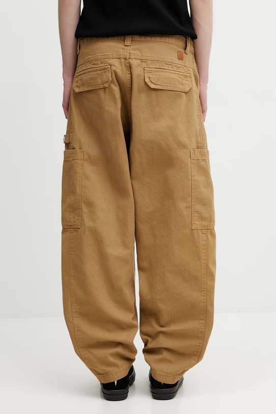 Odzież Alpha Industries Workwear Deck spodnie cargo bawełniane męskie 258207 zielony