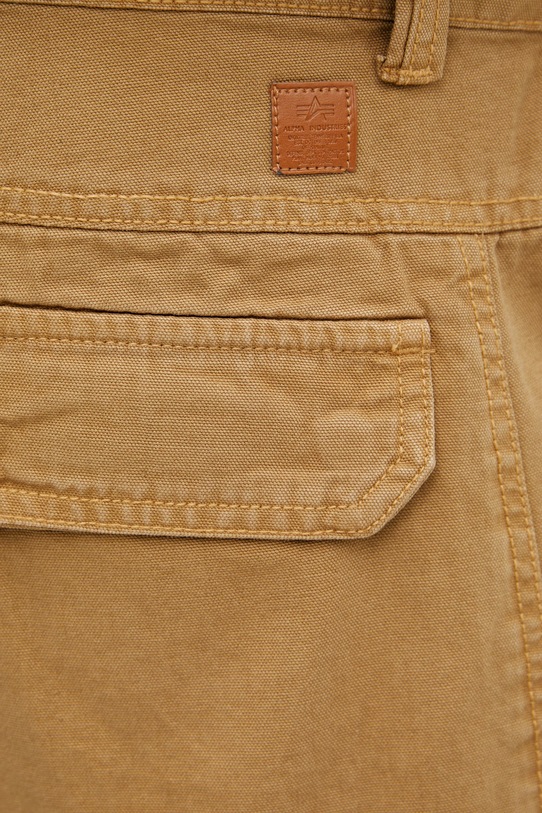 Alpha Industries Workwear Deck spodnie cargo bawełniane męskie zielony 258207