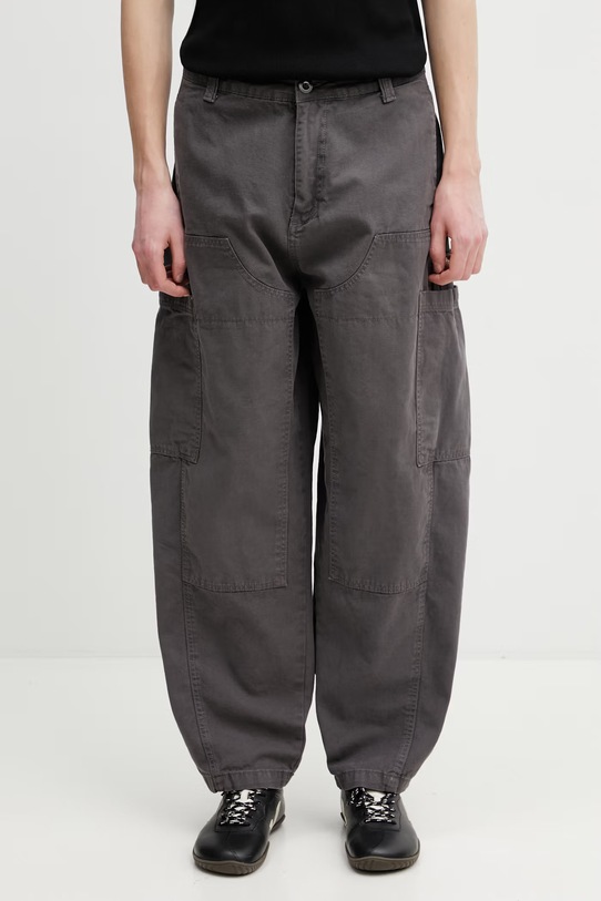 Alpha Industries Workwear Deck spodnie cargo bawełniane męskie szary 258207