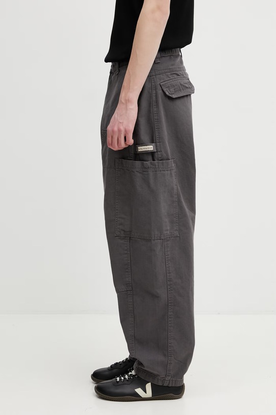 Alpha Industries Workwear Deck spodnie cargo bawełniane męskie 258207 szary SS26