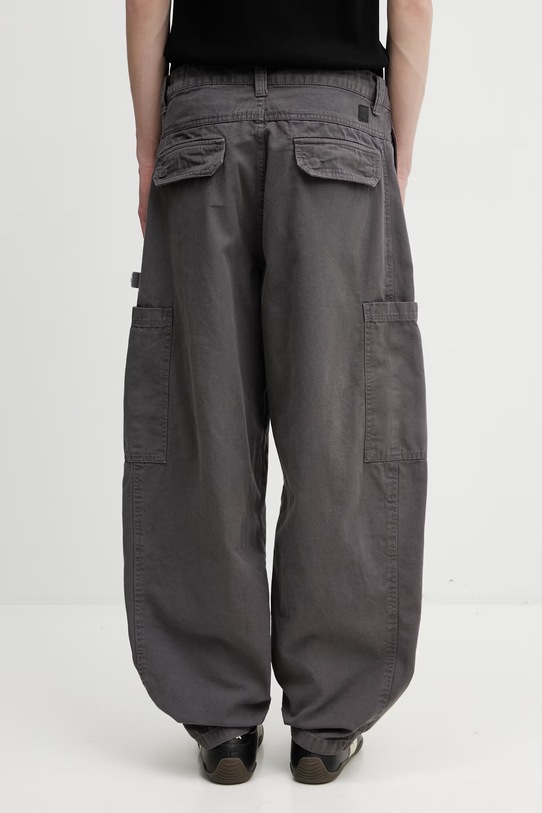 Odzież Alpha Industries Workwear Deck spodnie cargo bawełniane męskie 258207 szary