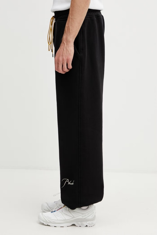 RHUDE Classique spodnie dresowe bawełniane męskie RHSS26PA03012 czarny SS26
