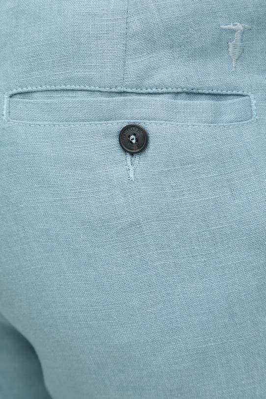 Trussardi παντελόνι ανδρικό λινό μπλε P719M000113N