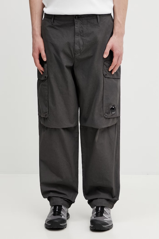 C.P. Company spodnie bawełniane bawełna szary 20CMPA128A110325G