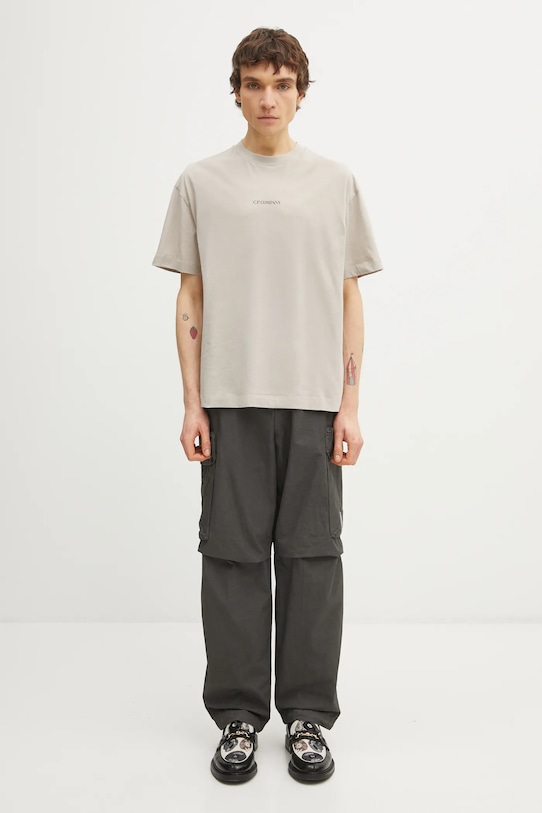 C.P. Company spodnie bawełniane 20CMPA128A110325G szary