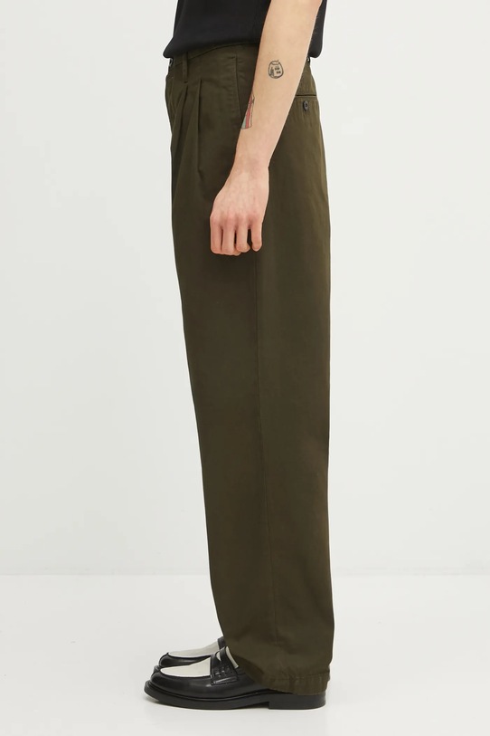 C.P. Company spodnie bawełniane 20CMPA136A110458G zielony SS26