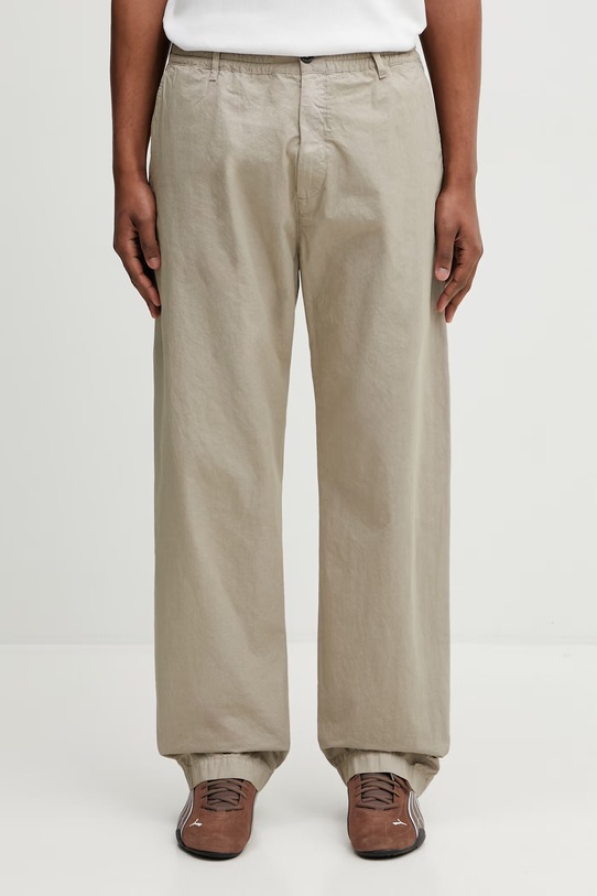 Βαμβακερό παντελόνι C.P. Company βαμβάκι μπεζ 20CMPA158A110325G
