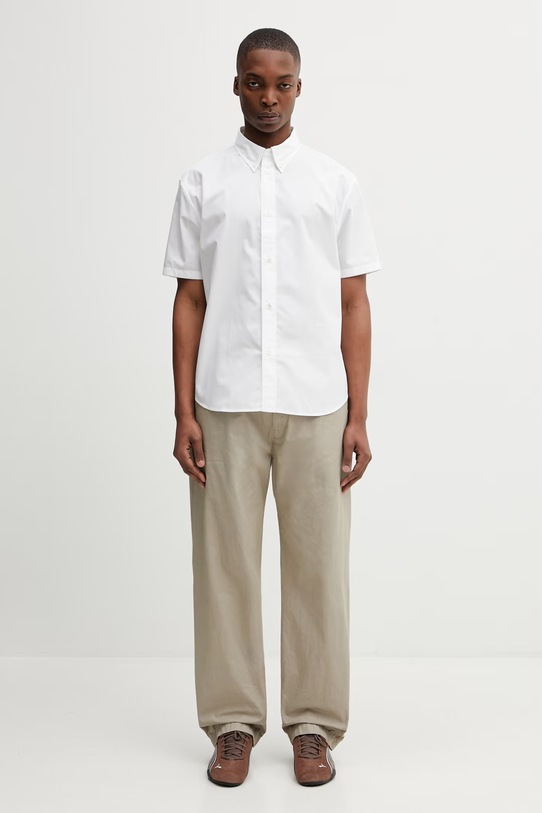 C.P. Company spodnie bawełniane 20CMPA158A110325G beżowy