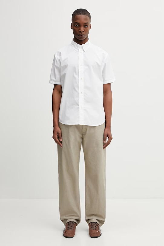 C.P. Company spodnie bawełniane 20CMPA158A110325G beżowy