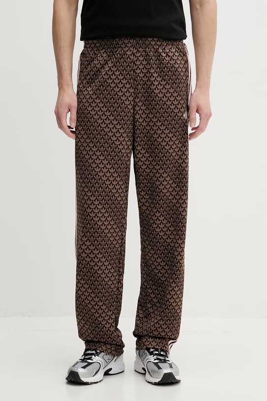 adidas Originals spodnie dresowe męskie Firebird brązowy KE1678