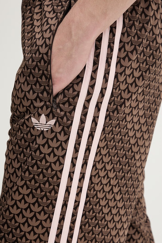 adidas Originals spodnie dresowe męskie Firebird brązowy KE1678