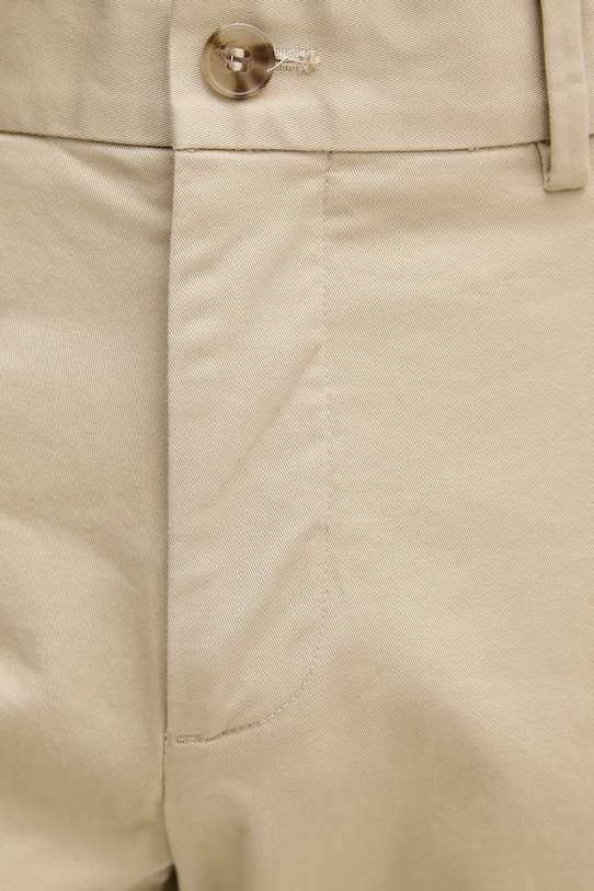 Sisley Παντελόνι chino Ανδρικό από βαμβάκι με ελαστάν μπεζ 4LWZSF05Z