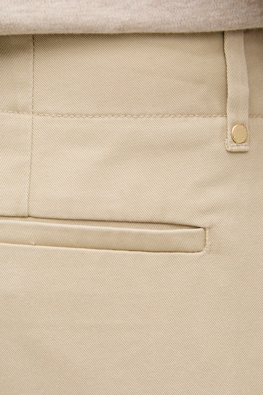 Sisley spodnie regularne męskie z bawełną beżowy 4QUUSF05W