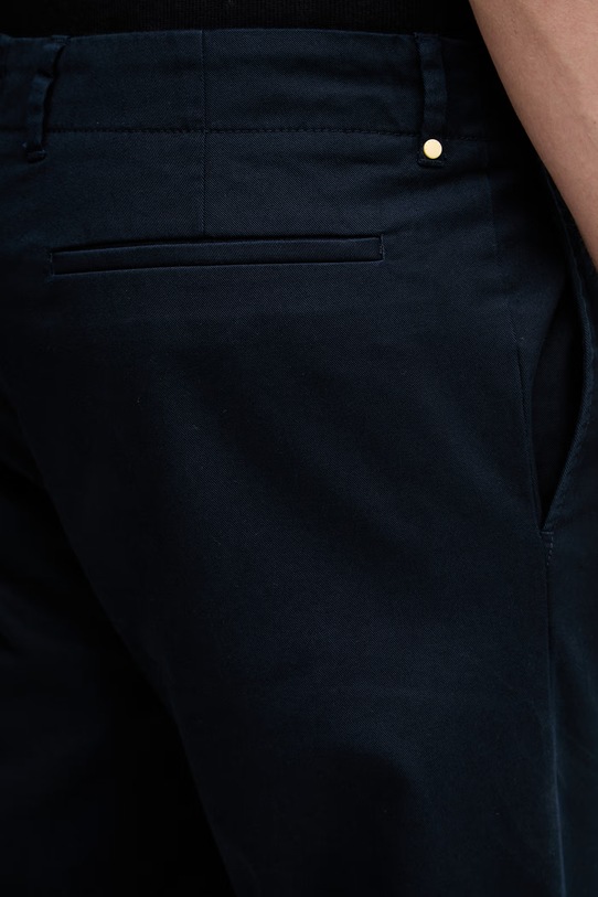 Sisley spodnie regular męskie z bawełną granatowy 4QUUSF05W