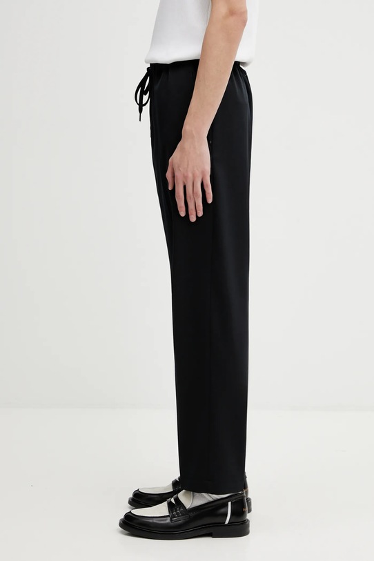 MM6 Maison Margiela spodnie z dodatkiem wełny SH0KA0023.M35153.900 czarny SS26