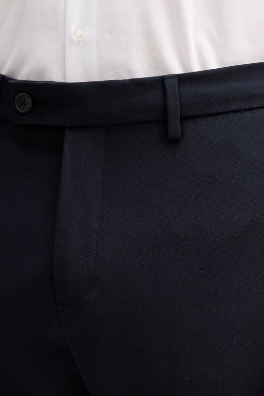 United Colors of Benetton spodnie garniturowe męskie z wiskozą granatowy 43N4UF060