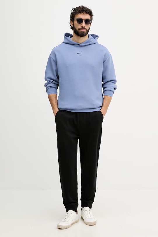 United Colors of Benetton pantaloni da tuta da uomo con cotone 342ZUF01B. nero SS26