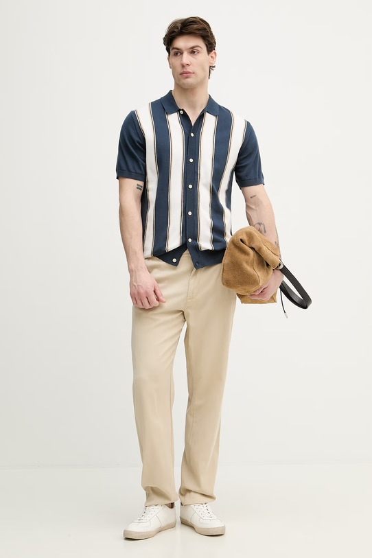 Lindbergh spodnie męskie z lyocellem 30.008031 beżowy SS26