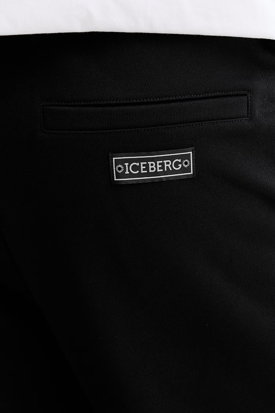 Iceberg spodnie dresowe bawełniane czarny B030.630A